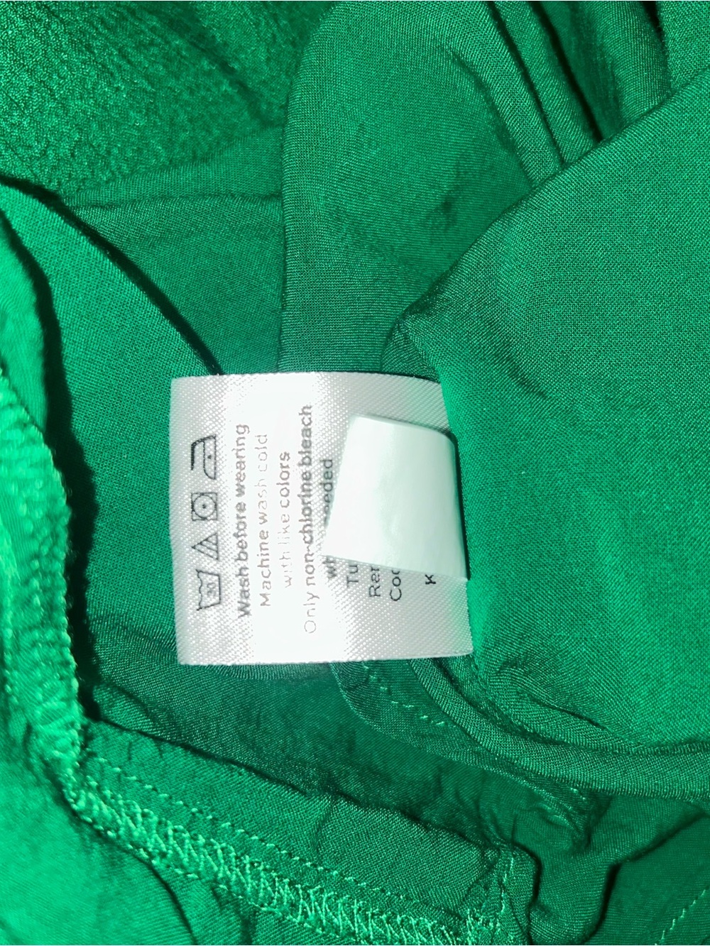 Draper James Emerald Green Puff-Sleeve Tiered Mini Dress - Picture 9 of 9